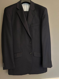 Men's Suit: Navy, 42 Tall. TM Lewin, British tailoring