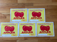 “Vintage 1940’s Annapolis Valley Apples  Herbert Oyler Labels” 