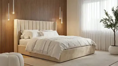Upholstered Queen Bed Frame, View more