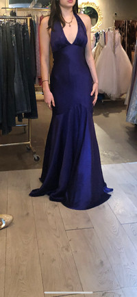 Designer silk prom dress. New. Bought two months ago