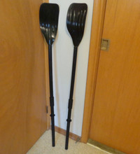 3 PAIR OF  RIBBED PVC BOAT  OARS