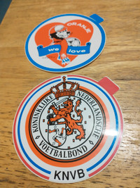 KNVB Royal Dutch Football Association 4" stickers, 1990-1991