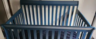 Blue crib with or without change table, View more