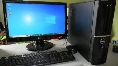 Dell small form factor computer internet, monitor keyboard, View more