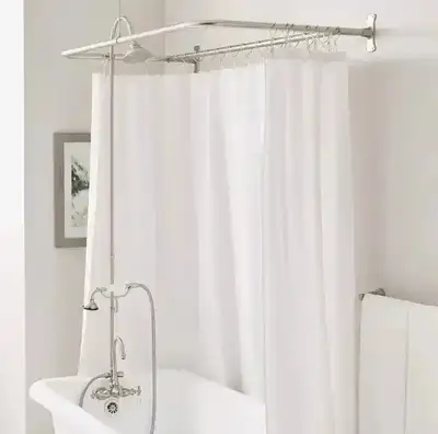 Robinet de baignoire et douche à col de cygne 60 po=, View more