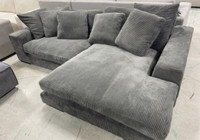 Brand New! Ultra Comfy Reversible Apartment Size Sectional 