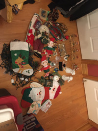 Christmas decor lot mostly indoors 