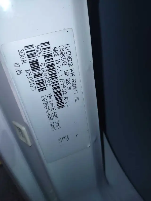 Frigidaire Dryer64148010636803123