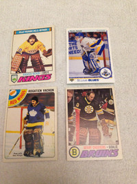 4 NHL Goalie Cards