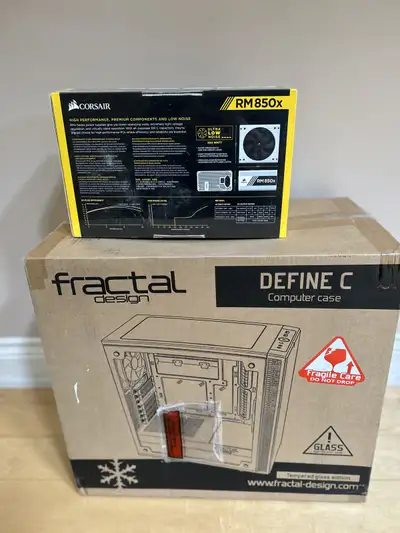 Computer case and Power supply Corsair RM850 x, View more
