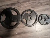 plates and a olympic bar