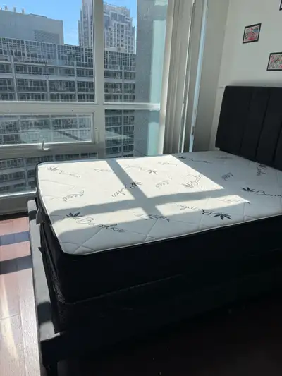 ️ Queen Bed Set + Mattress + Box Spring, View more