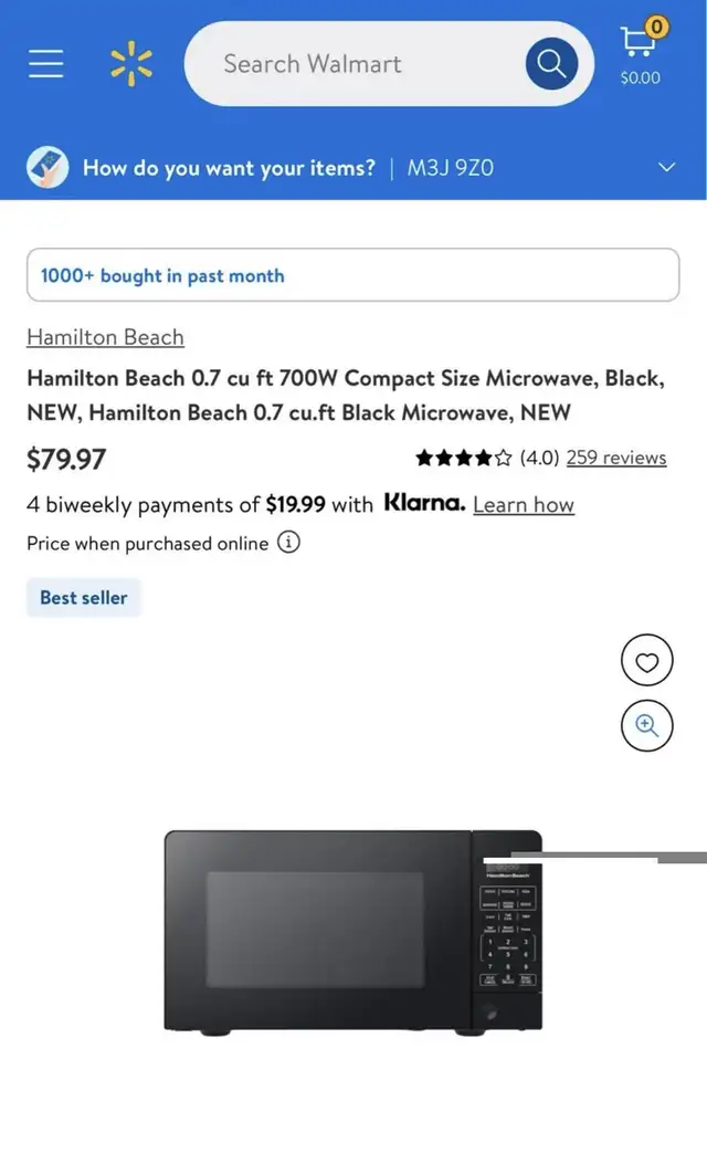 Hamilton Beach 0.7 cu. ft. 700W Compact Microwave – White in Microwaves & Cookers in City of Toronto - Image 3