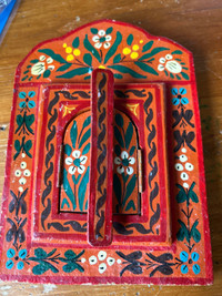 Hand painted Morrocan  hanging mirror 