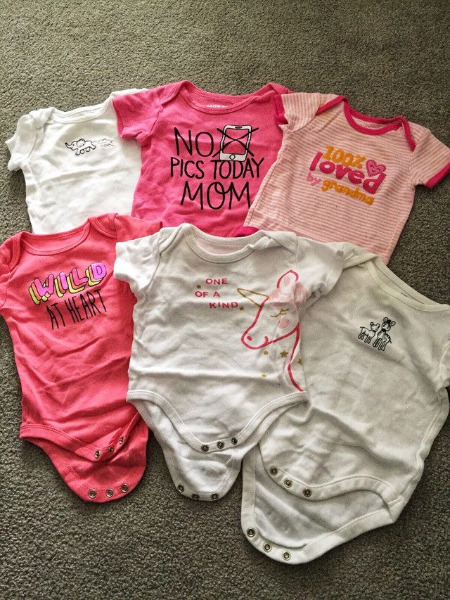 Baby girl bodysuits, size 3-6 months  in Clothing - 3-6 Months in Ottawa