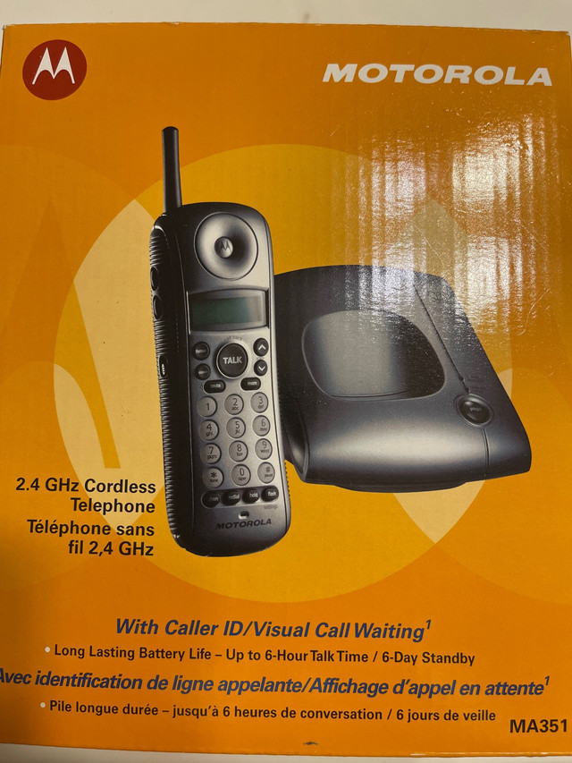 Motorola 2.4 GHz Cordless Telephone in Home Phones & Answering Machines in City of Toronto