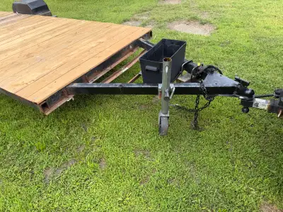 Home made trailer 5 feet wide by 15 feet long New boards installed (1x6) 3500lb single axle New ligh...
