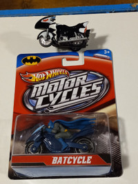 Hot Wheels Batcycle,Side Care and Rare Batcycle lot of 2