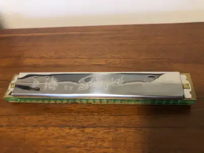 Vintage "Shanghai" brand tremolo harmonica., View more