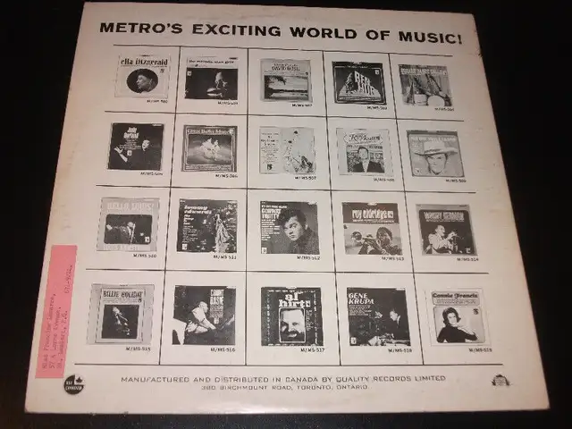 Gene Krupa - Gene Krupa (1965) LP JAZZ in CDs, DVDs & Blu-ray in City of Montréal - Image 3