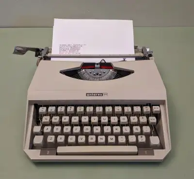 Antares CAPRI Vintage Typewriter, View more