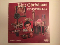 ELVIS Blue Christmas LP 1976 RCA Pure Gold Canada KNL1-7047