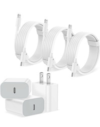 New iPhone Charger Fast Charging【Apple MFi Certified】 3Pack USB-