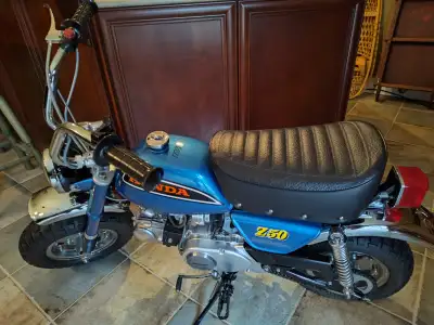 A 1973 Honda Z50 in excellent condition. Stored for many years. Runs perfect. $6500