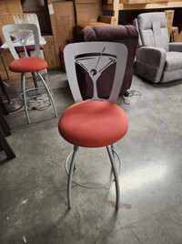 Two 24" counter height bar stools