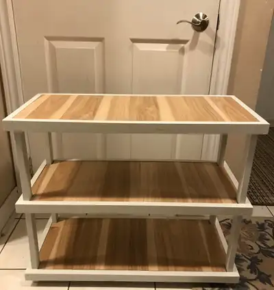 3 AISLE WOOD SHOE SHELF, View more