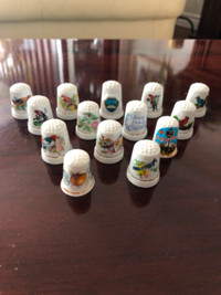 14 COLLECTABLE THIMBLES