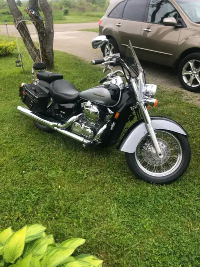 Beautiful, very well taken care of Honda Shadow. Works great. Call my father 902-371-1347 for inform...