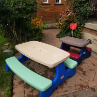 Many Large/Small Little Tikes Play/Pinic Table