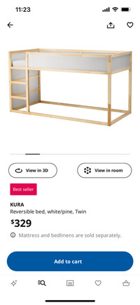 Kura Ikea bunk bed