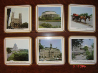 Classic Pimpernel Coasters with Montreal Scenes (New)
