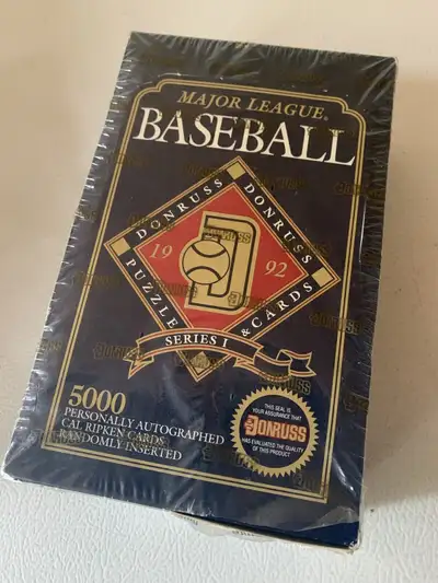 1992 DONRUSS BASEBALL SERIES 1 WAX BOX, View more