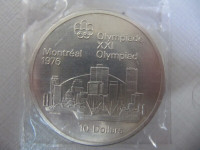 1976 Montreal Olympics Ten Dollar Canadian CollectibleSilverCoin