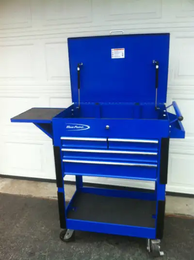 TOOL CART SHOP CART 4 DRAWER BLUE POINT /SNAP ON, View more