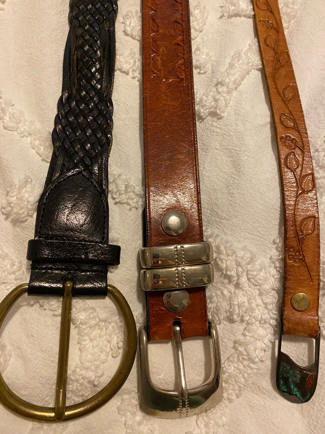 3 Leather Belts Womens  in Women's - Other in St. Catharines - Image 3