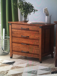 Beautiful wooden cherry colour filing cabinet
