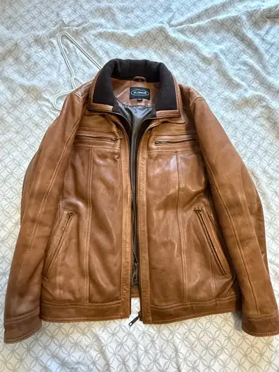 Plongé Marlon Brown Leather Jacket - Used like new, View more