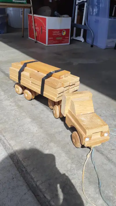 Large Wooden Truck and Block Set, View more