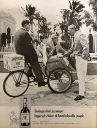 1966 Imperial Hiram Walker w/Bike Buggy Original Ad