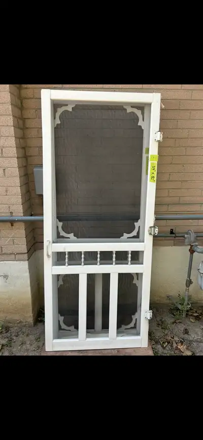 screen doors white vinyl 34”x80”, View more