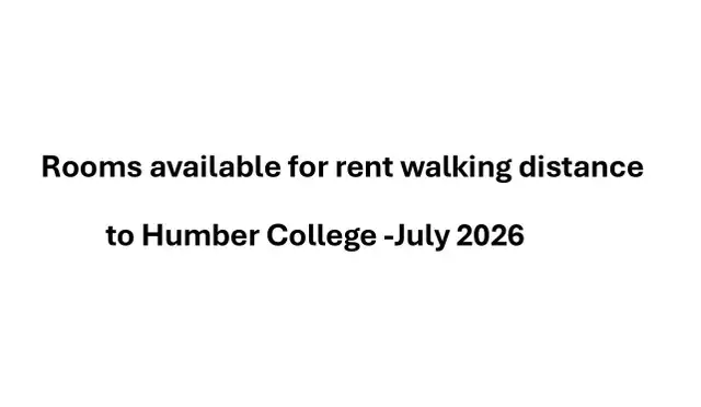 Rooms  for rent walking distance to Humber North