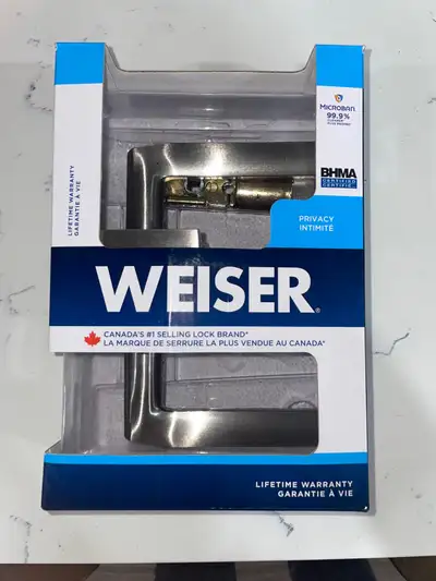 One Weiser privacy door lock handle, View more