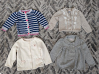 Toddler Girls 4 Sweater Bundle