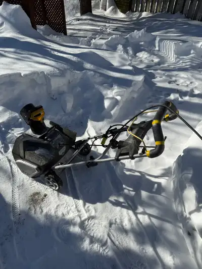 YardWorks electric snowblower, View more