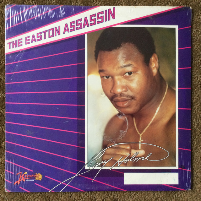 Larry Holmes BOXING Vinyl RECORD The Easton Assassin 1985 LP in Arts & Collectibles in Oshawa / Durham Region