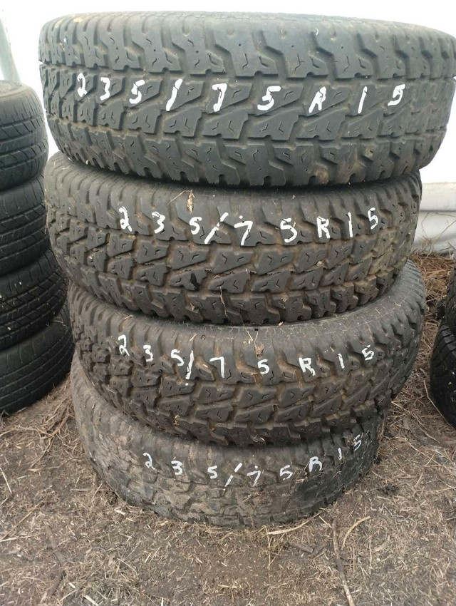 235/75r15 M+S all-season Roughrider radial mud and snow in Tires & Rims in Red Deer